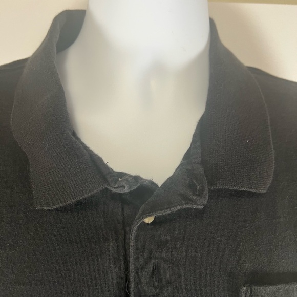 Carhartt Polo Shirt Mens Large Black Original Fit Pocket Performance Work - Picture 3 of 9